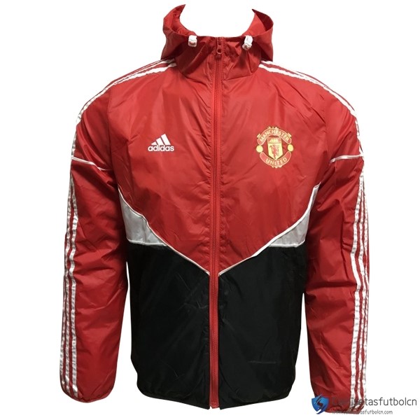 Sudaderas Con Capucha Manchester United 2017-18 Rojo Negro Blanco